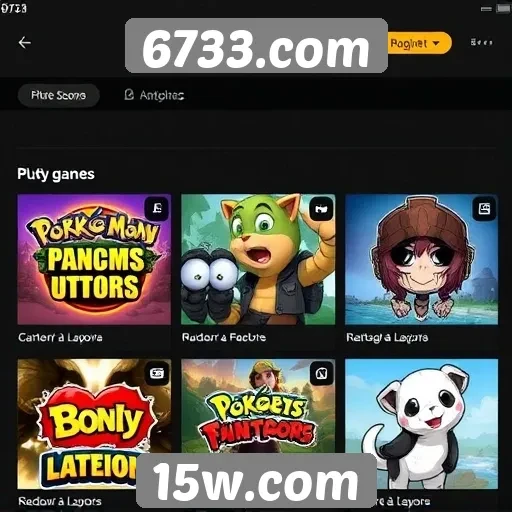 Comparativo entre jogos populares do 6733.com
